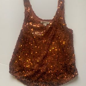 💎3/$20💎 Copper sequins tank top